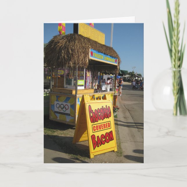 Chocolate Covered Bacon Birthday Card (Front)