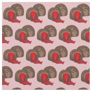 Chocolate Covered Cherry Cordials Valentine's Day Fabric