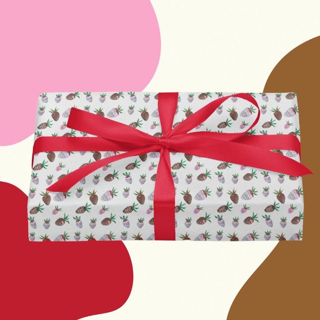 Chocolate Covered Strawberries Wrapping Paper (Creator Uploaded)