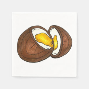 Chocolate Cream Creme Egg Easter Candy Napkin