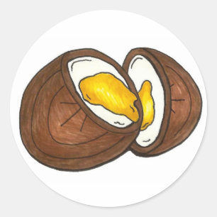 Chocolate Cream Easter Egg Candy Eggs Chocoholic Classic Round Sticker