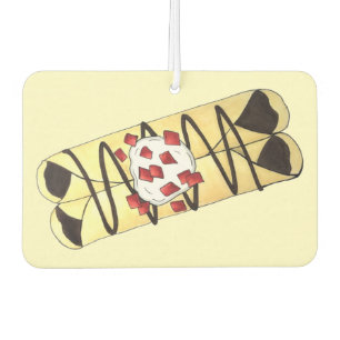 Chocolate Crêpe Pancake France French Food Crepes Car Air Freshener