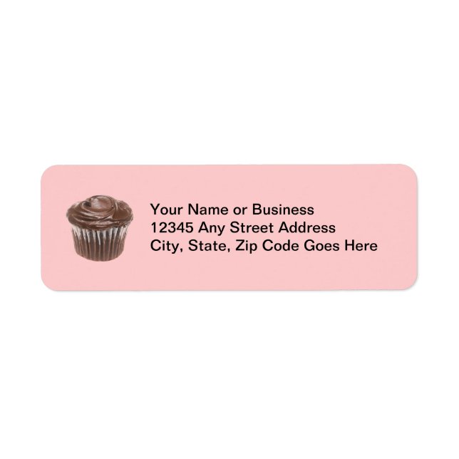 Chocolate Cupcake Custom Name (Front)