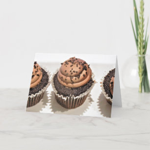 Chocolate Cupcake Greeting Card