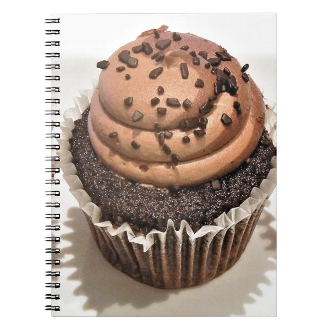 Chocolate Cupcake Spiral Notebook (Front)