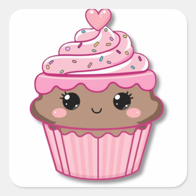 Chocolate Cupcake Sticker (Front)