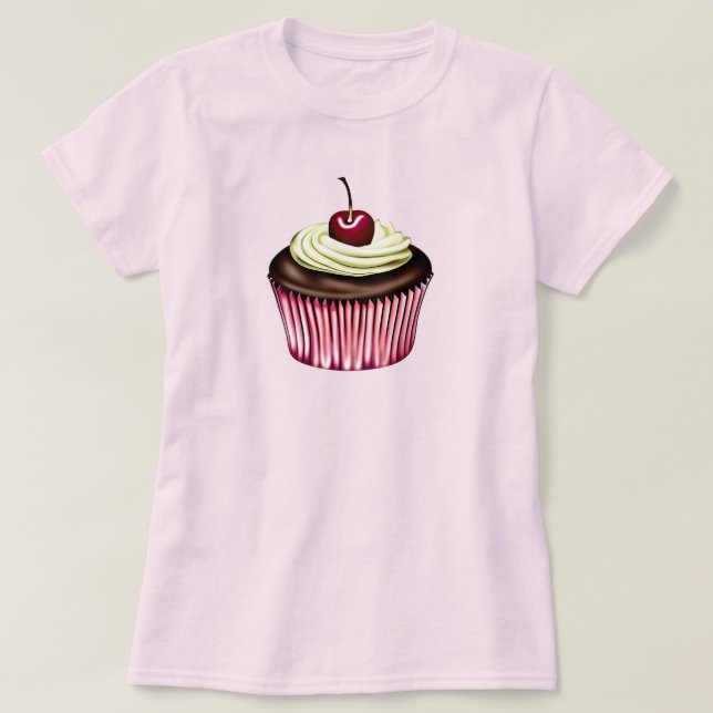 Chocolate Cupcake with a Cherry on Top  (Design Front)