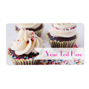 Chocolate Cupcakes Sprinkles Vanilla Frosting