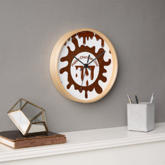 Chocolate customised premium classic design clock