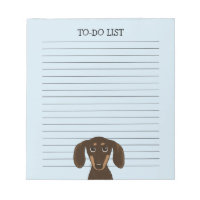 Chocolate Dachshund Cute Wiener Dog Lover's Lined