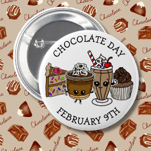 Chocolate Day - February 9th 6 Cm Round Badge