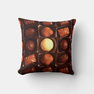 Chocolate Delights Chocolate Lovers Throw Pillow