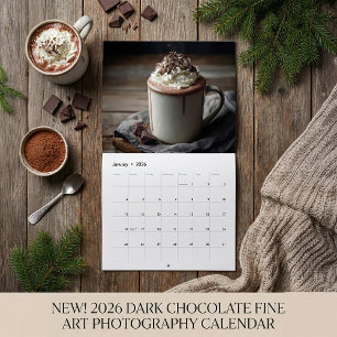Chocolate Dessert Lover Cozy Fine Art 2026 Calendar