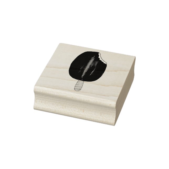 Chocolate Dipped Ice Cream Bar Popsicle Food Stamp (Stamp)