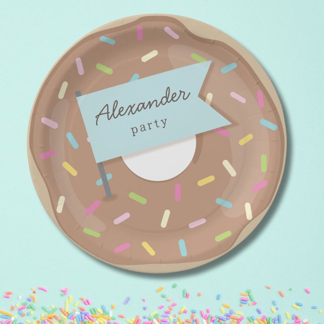CHOCOLATE DONUT PAPER PLATE (Creator Uploaded)