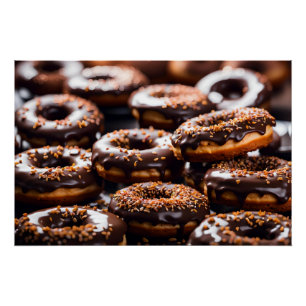 Chocolate Donuts Poster
