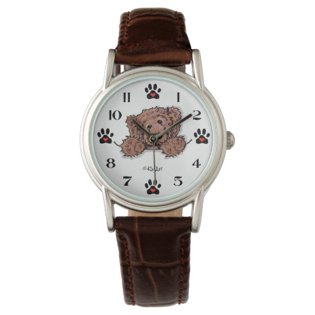 Chocolate DOODLE Dog Watch (Front)