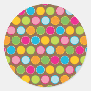 Chocolate Dots Stickers