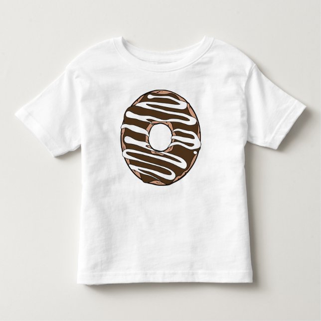 Chocolate Doughnut, Doughnut, Icing, Frosting, Gla Toddler T-Shirt (Front)