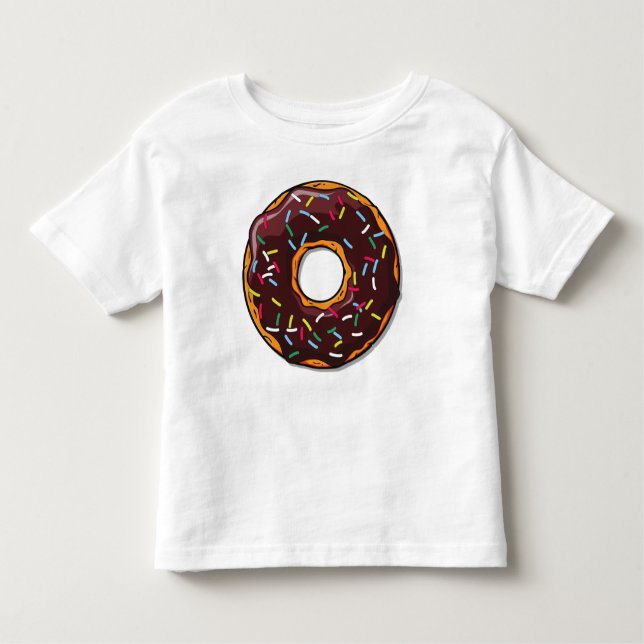 Chocolate Doughnut, Doughnut, Icing, Sprinkles, Gl Toddler T-Shirt (Front)