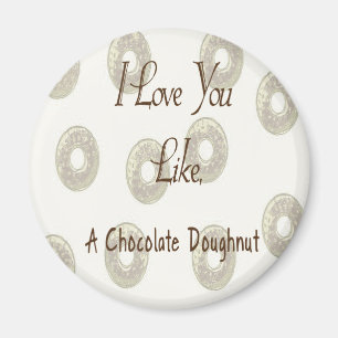 Chocolate Doughnut Magnet