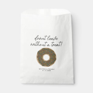 Chocolate Doughnut Mind If I Do Funny Wedding Favour Bags