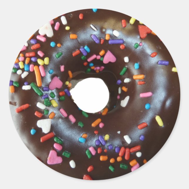 Chocolate  Doughnut  Stickers Chocolate (Front)