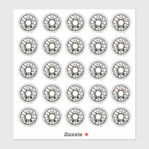 Chocolate Doughnut with Frosting and Sprinkles