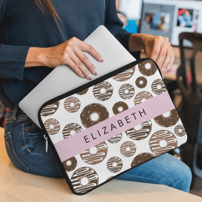 Chocolate Doughnuts, Caramel Doughnuts, Icing, You Laptop Sleeve (Creator Uploaded)