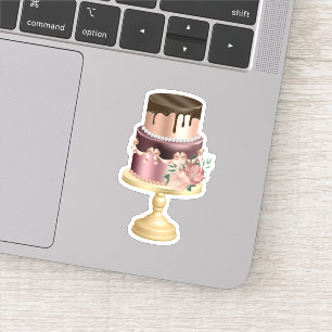 Chocolate Drips and Rose Gold Luxury Cake