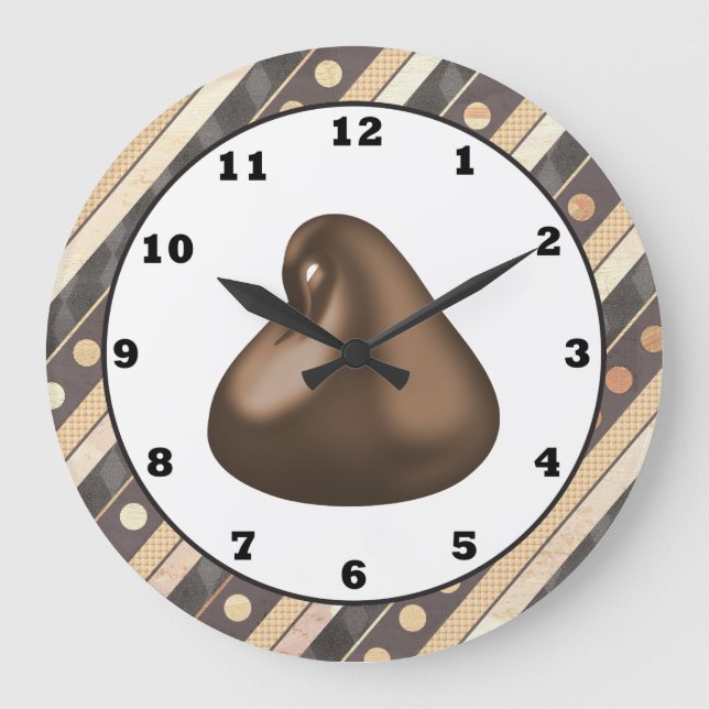 Chocolate Drop cartoon wall clock (Front)