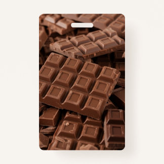Chocolate each ID badge