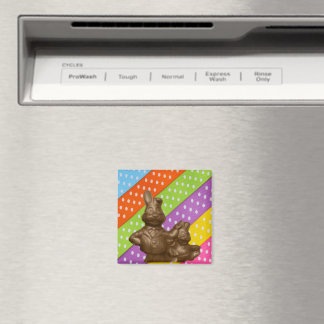 Chocolate Easter Bunnies Magnet