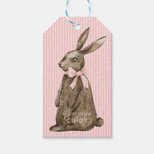 Chocolate Easter Bunny Gift Tags