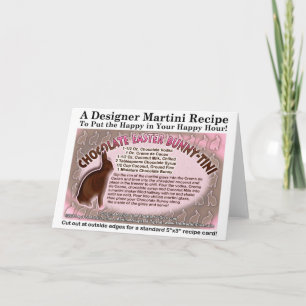 Chocolate Easter Bunny Martini Recipe Cards