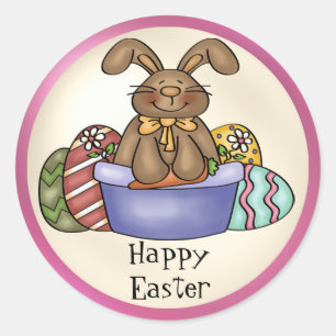 Chocolate Easter Bunny sticker
