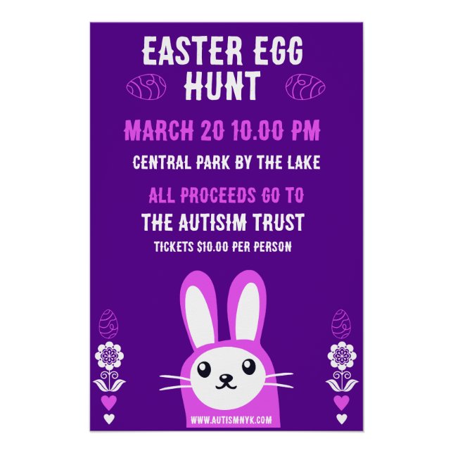 Chocolate Easter Egg Hunt Poster (Front)