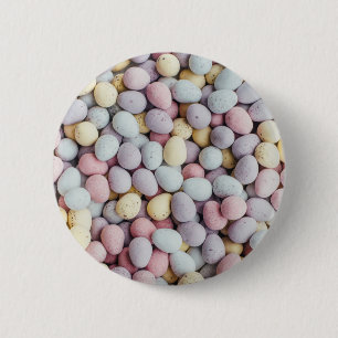 Chocolate Easter Eggs 6 Cm Round Badge
