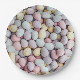 Chocolate Easter Eggs Paper Plate