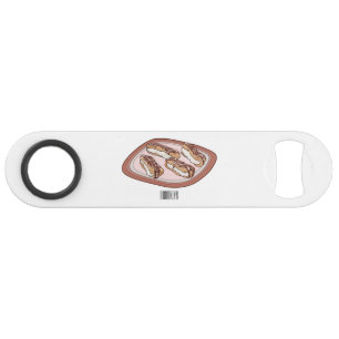 Chocolate eclair cartoon illustration