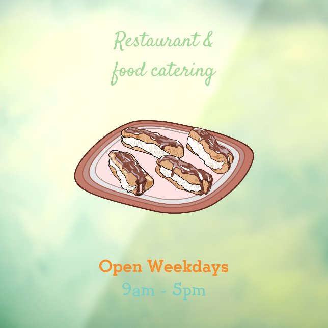 Chocolate eclair cartoon illustration (Sheet 3)