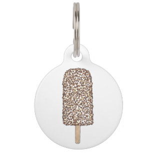 Chocolate Eclair Ice Cream Popsicle Pet Tag