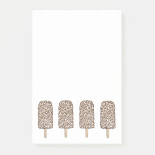 Chocolate Eclair Ice Cream Popsicles Post-It Notes