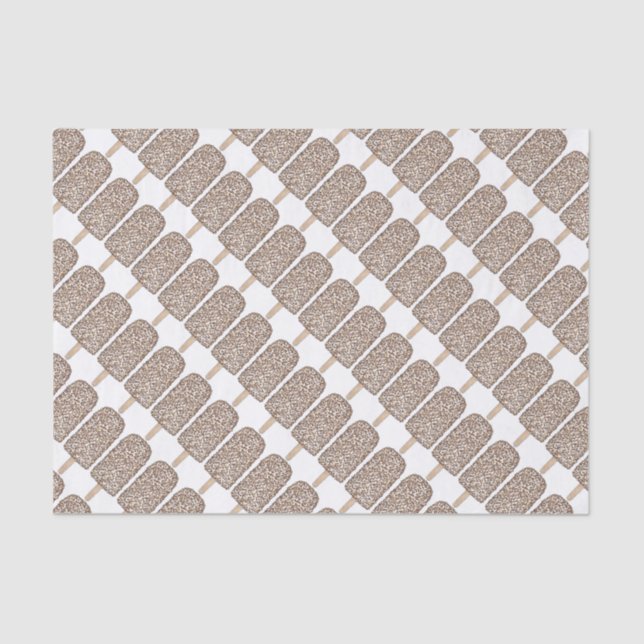 Chocolate Eclair Popsicle Popsicles Tissue Paper (Front)