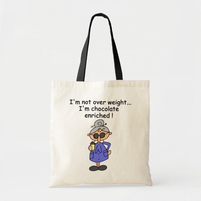 Chocolate Enriched Humour Tote Bag (Front)