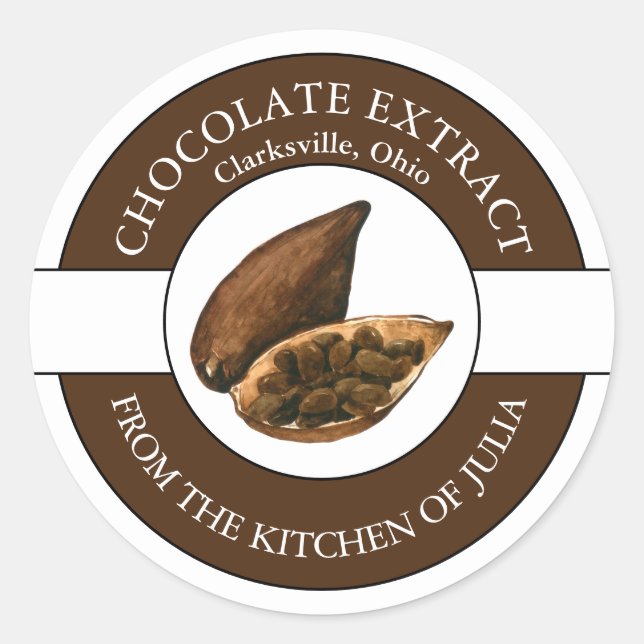 Chocolate Extract Label (Front)