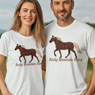 Chocolate Flaxen Rocky Mountain Horse Gaited T-Shirt