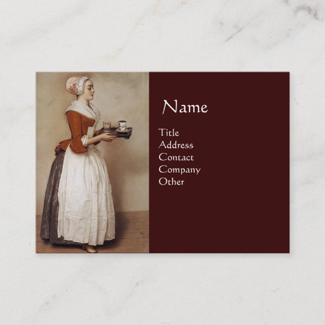 CHOCOLATE FONDUE DINNER PARTY BUSINESS CARD (Front)