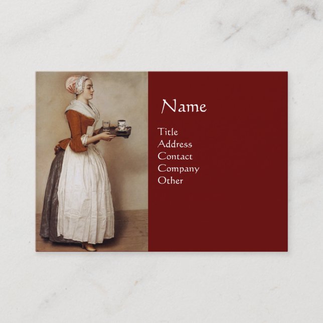 CHOCOLATE FONDUE DINNER PARTY BUSINESS CARD (Front)