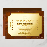Chocolate Golden Ticket Bar Mitzvah or Bat Mitzvah